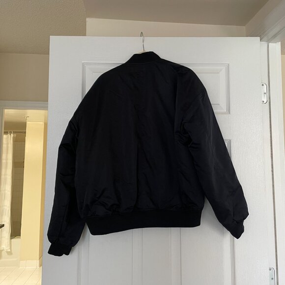 Abercrombie Classic Bomber Jacket in Black (Size S) - Picture 4 of 5